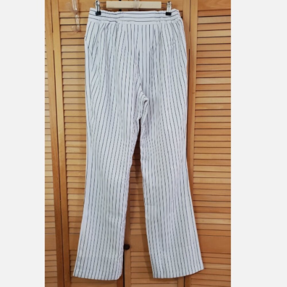Jessica London Striped Bi-Stretch Pants 12W Tall - Picture 8 of 10
